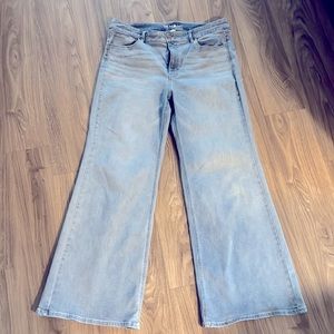 Like New! WHBM Wide Leg High Rise Jeans